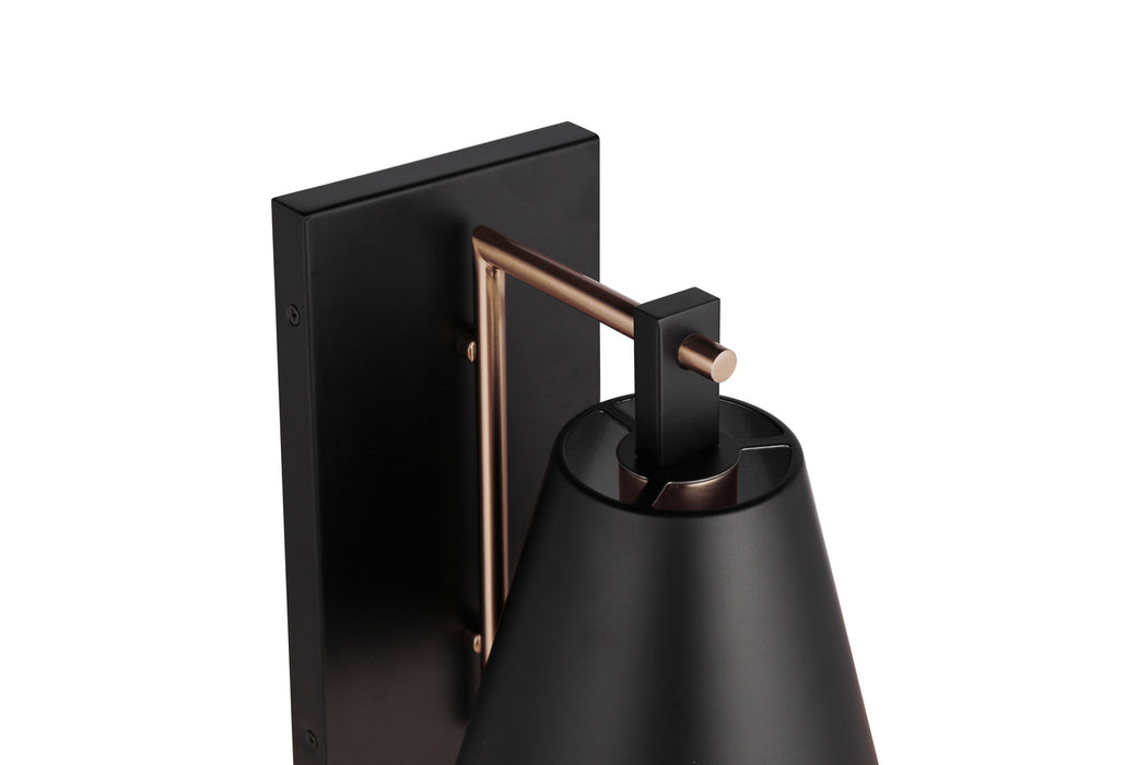 Craftmade - 60961-FBSB - One Light Wall Sconce - Blake - Flat Black/Satin Brass
