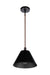 Craftmade - 60991-FBSB - One Light Pendant - Blake - Flat Black/Satin Brass