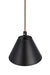 Craftmade - 60991-FBSB - One Light Pendant - Blake - Flat Black/Satin Brass