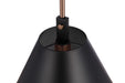Craftmade - 60991-FBSB - One Light Pendant - Blake - Flat Black/Satin Brass