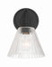 Craftmade - 61101-FB - One Light Wall Sconce - Pleated - Flat Black
