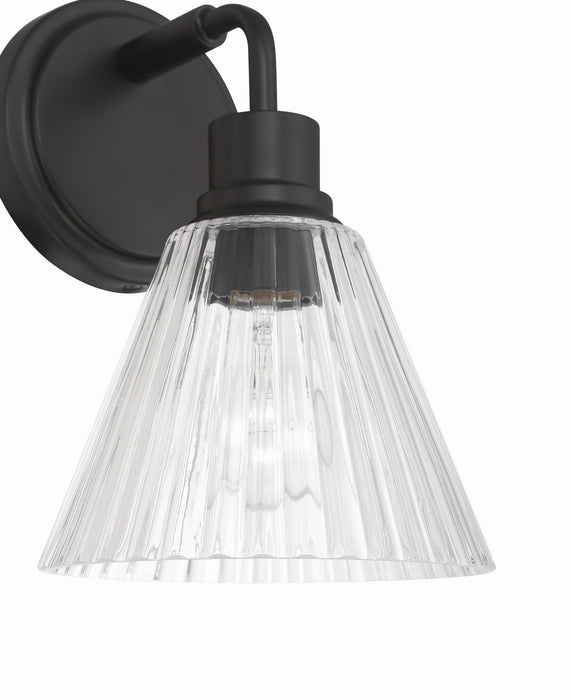 Craftmade - 61101-FB - One Light Wall Sconce - Pleated - Flat Black