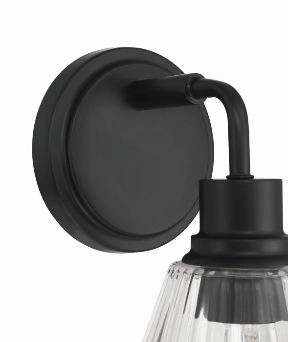 Craftmade - 61101-FB - One Light Wall Sconce - Pleated - Flat Black