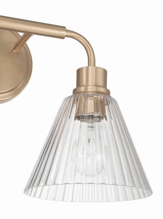 Craftmade - 61102-CPZ - Two Light Vanity - Pleated - Premium Bronze