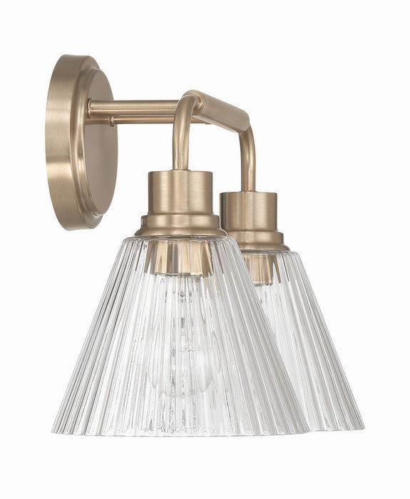 Craftmade - 61102-CPZ - Two Light Vanity - Pleated - Premium Bronze