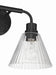 Craftmade - 61102-FB - Two Light Vanity - Pleated - Flat Black