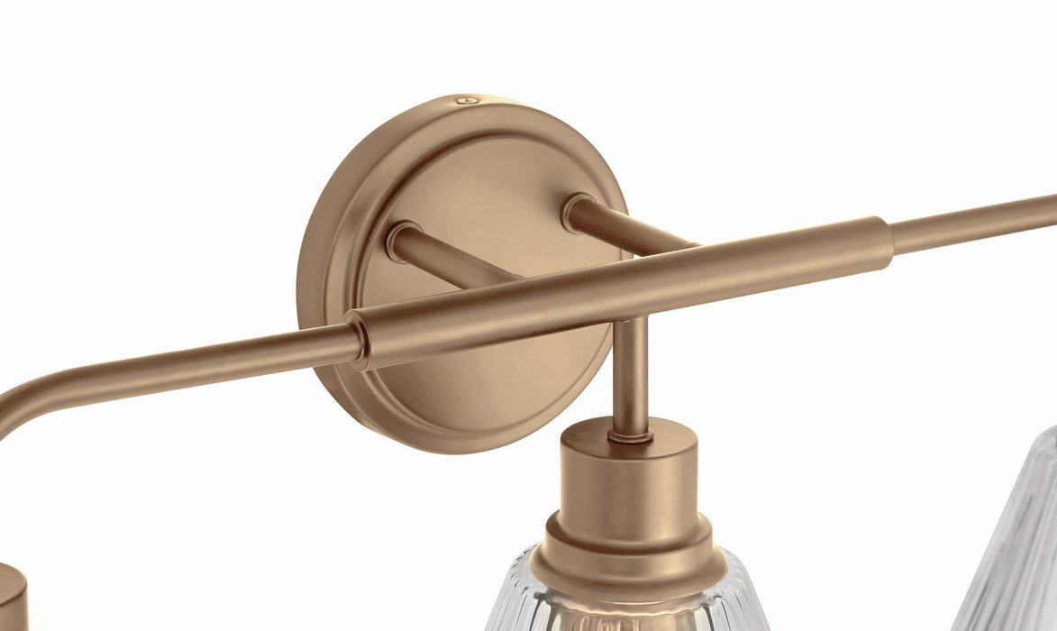 Craftmade - 61103-CPZ - Three Light Vanity - Pleated - Premium Bronze