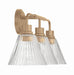 Craftmade - 61103-CPZ - Three Light Vanity - Pleated - Premium Bronze