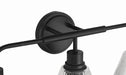Craftmade - 61103-FB - Three Light Vanity - Pleated - Flat Black