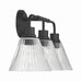 Craftmade - 61103-FB - Three Light Vanity - Pleated - Flat Black