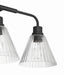 Craftmade - 61103-FB - Three Light Vanity - Pleated - Flat Black
