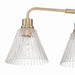 Craftmade - 61104-CPZ - Four Light Vanity - Pleated - Premium Bronze
