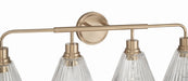Craftmade - 61104-CPZ - Four Light Vanity - Pleated - Premium Bronze