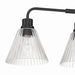Craftmade - 61104-FB - Four Light Vanity - Pleated - Flat Black