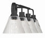 Craftmade - 61104-FB - Four Light Vanity - Pleated - Flat Black