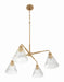 Craftmade - 61124-CPZ - Four Light Chandelier - Pleated - Premium Bronze