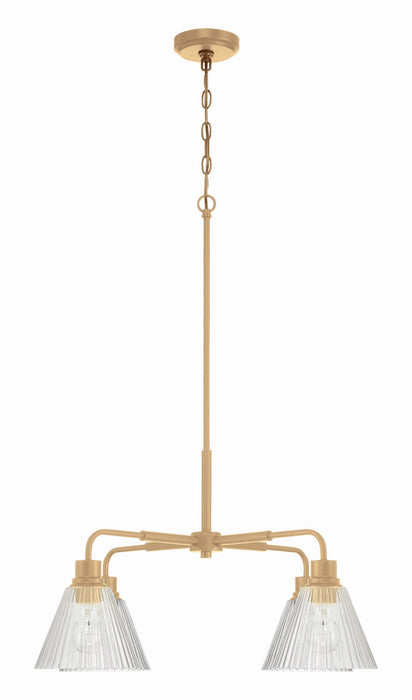 Craftmade - 61124-CPZ - Four Light Chandelier - Pleated - Premium Bronze