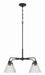 Craftmade - 61124-FB - Four Light Chandelier - Pleated - Flat Black