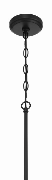Craftmade - 61124-FB - Four Light Chandelier - Pleated - Flat Black