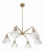 Craftmade - 61126-CPZ - Six Light Chandelier - Pleated - Premium Bronze