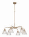 Craftmade - 61126-CPZ - Six Light Chandelier - Pleated - Premium Bronze