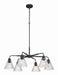 Craftmade - 61126-FB - Six Light Chandelier - Pleated - Flat Black
