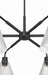 Craftmade - 61126-FB - Six Light Chandelier - Pleated - Flat Black