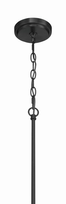 Craftmade - 61126-FB - Six Light Chandelier - Pleated - Flat Black