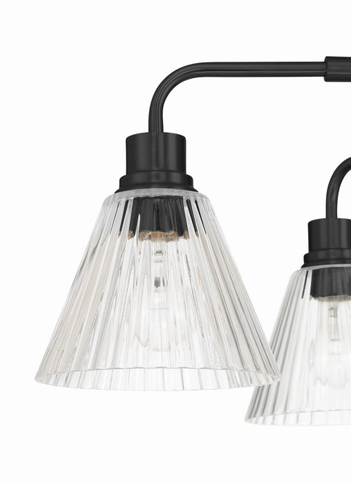 Craftmade - 61126-FB - Six Light Chandelier - Pleated - Flat Black