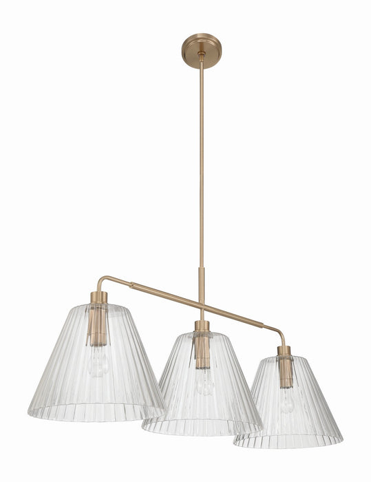 Craftmade - 61173-CPZ - Three Light Vanity - Pleated - Premium Bronze