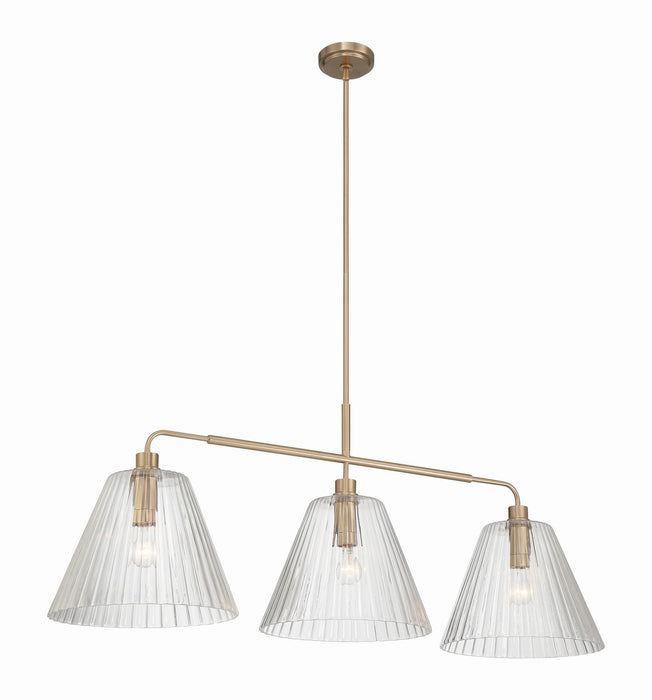 Craftmade - 61173-CPZ - Three Light Vanity - Pleated - Premium Bronze