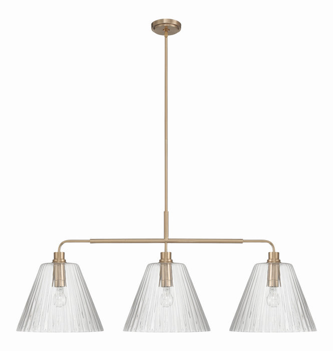 Craftmade - 61173-CPZ - Three Light Vanity - Pleated - Premium Bronze