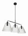 Craftmade - 61173-FB - Three Light Vanity - Pleated - Flat Black