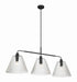 Craftmade - 61173-FB - Three Light Vanity - Pleated - Flat Black