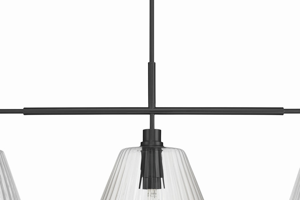 Craftmade - 61173-FB - Three Light Vanity - Pleated - Flat Black