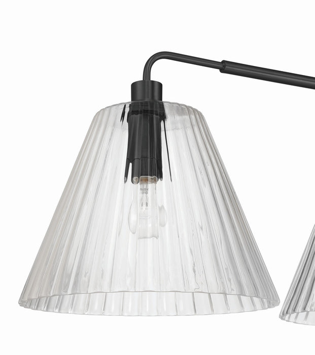 Craftmade - 61173-FB - Three Light Vanity - Pleated - Flat Black