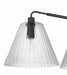 Craftmade - 61173-FB - Three Light Vanity - Pleated - Flat Black