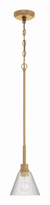 Craftmade - 61191-CPZ - One Light Mini Pendant - Pleated - Premium Bronze