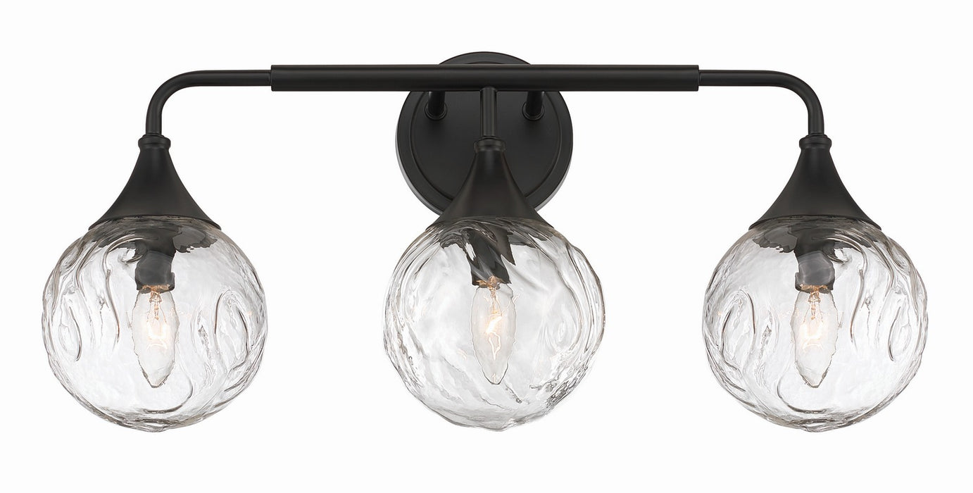 Craftmade - 61203-FB - Three Light Vanity - Reflection - Flat Black