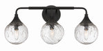 Craftmade - 61203-FB - Three Light Vanity - Reflection - Flat Black