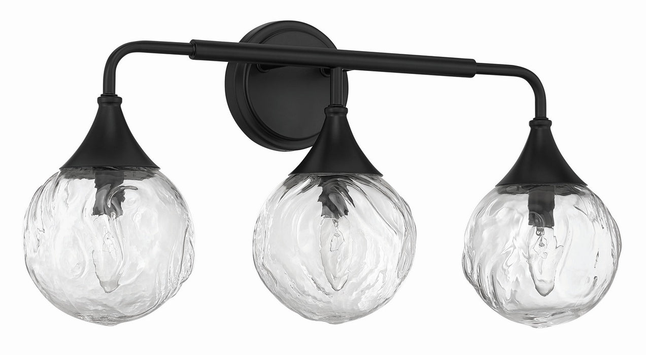 Craftmade - 61203-FB - Three Light Vanity - Reflection - Flat Black