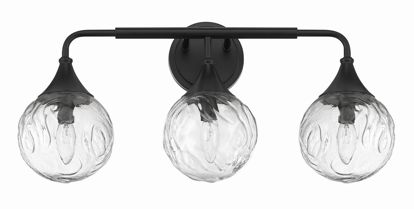 Craftmade - 61203-FB - Three Light Vanity - Reflection - Flat Black