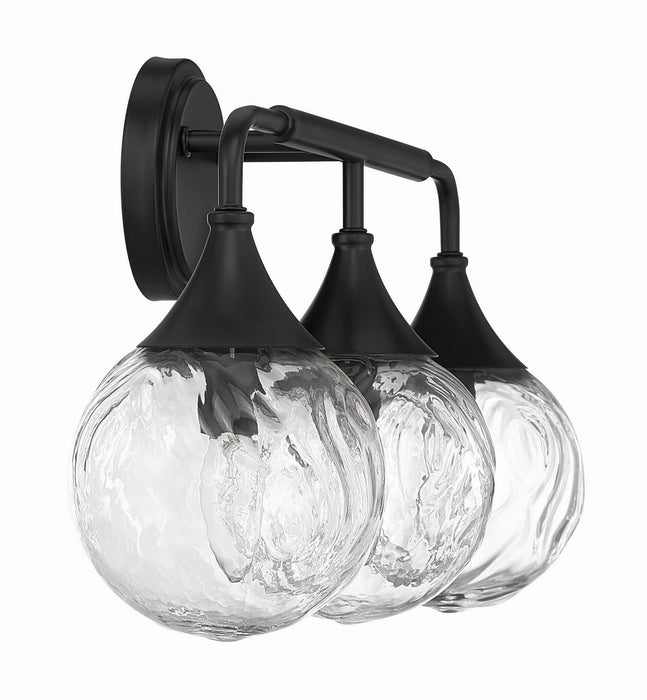 Craftmade - 61203-FB - Three Light Vanity - Reflection - Flat Black