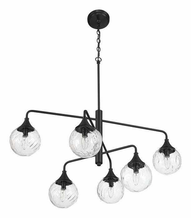 Craftmade - 61226-FB - Six Light Chandelier - Reflection - Flat Black