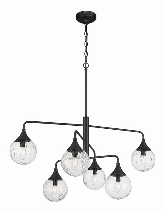 Craftmade - 61226-FB - Six Light Chandelier - Reflection - Flat Black