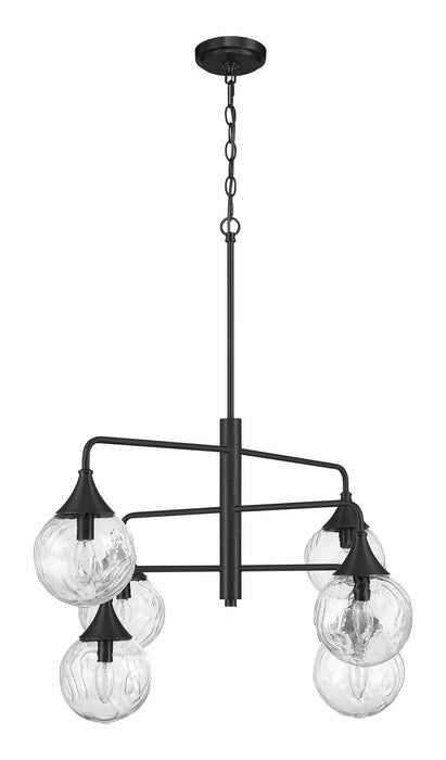 Craftmade - 61226-FB - Six Light Chandelier - Reflection - Flat Black