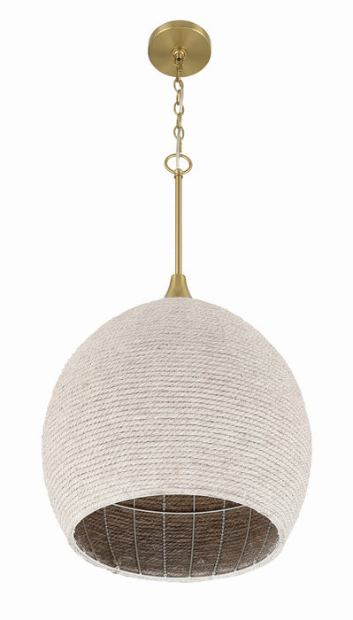 Craftmade - 61391W-SB - One Light Pendant - Keira - Satin Brass