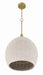 Craftmade - 61391W-SB - One Light Pendant - Keira - Satin Brass