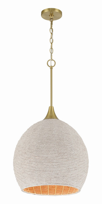 Craftmade - 61391W-SB - One Light Pendant - Keira - Satin Brass