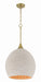 Craftmade - 61391W-SB - One Light Pendant - Keira - Satin Brass